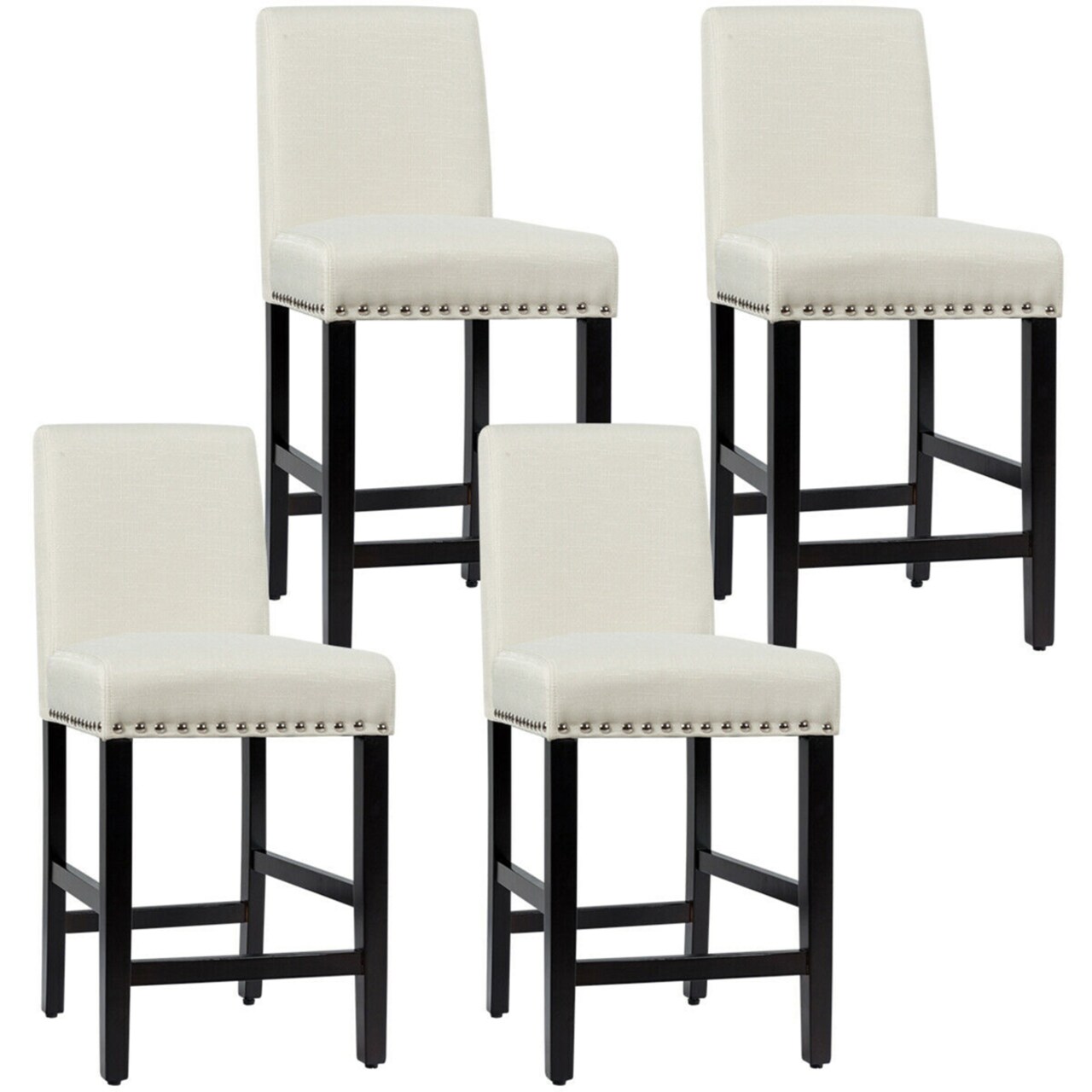 Padded counter stools with discount backs